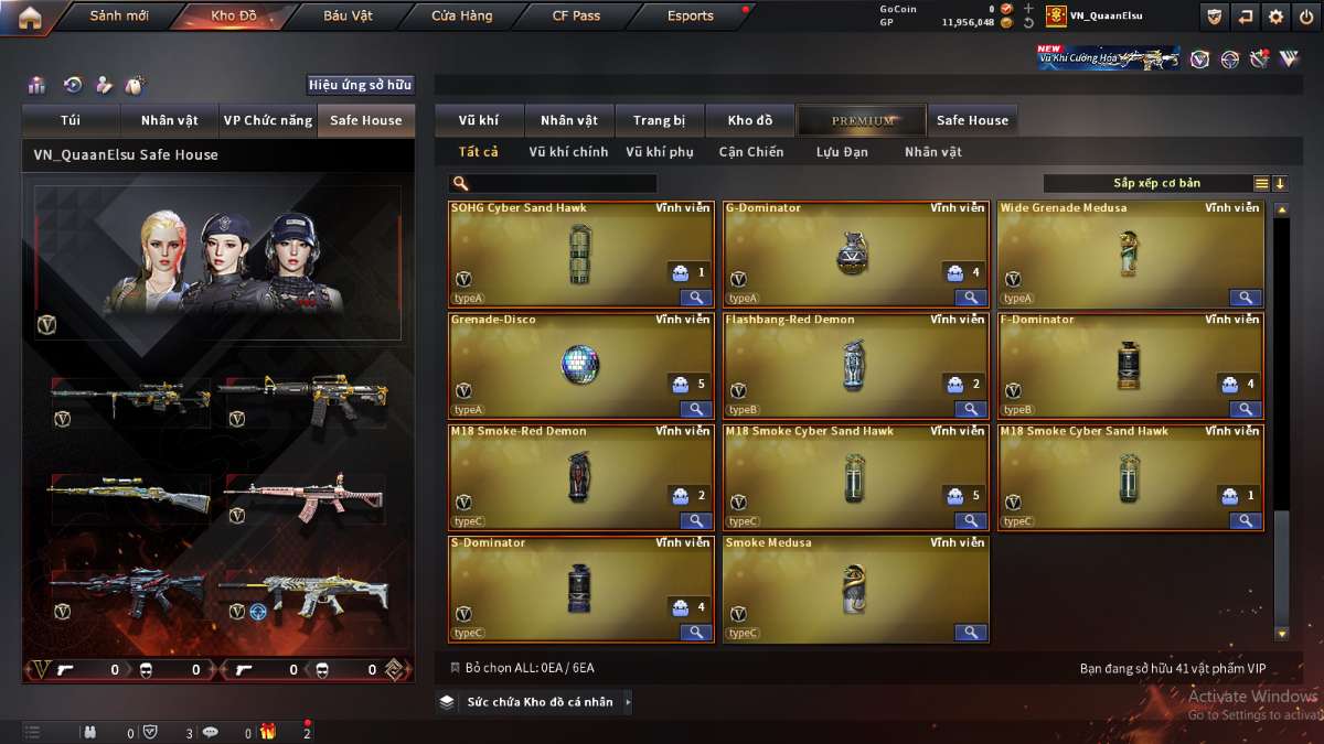 shop acc cf uy tin gia re
